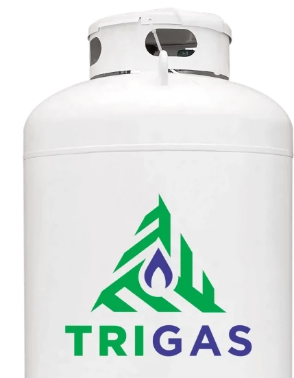 Estanque de gas con la marca Trigas