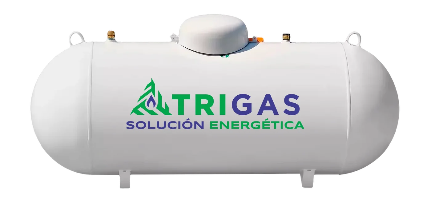 Estanque de gas Trigas sobre tierra